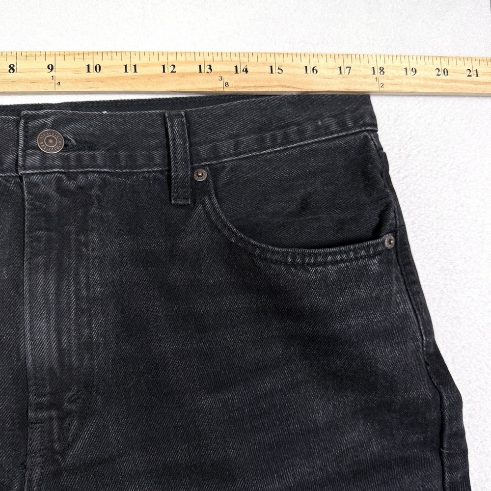 Levis Jeans Womens 31 Baggy Dad Wide Leg BIG E Premium Denim Relaxed Fit Black - Picture 12 of 15